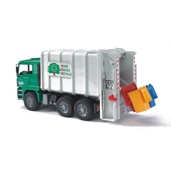 MAN Lotus Müll-LKW - grün - Bruder 2764