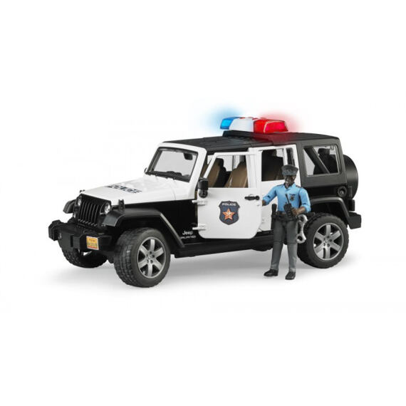 Polizei Jeep Wrangler Rubicon mit Polizeifigur - Bruder 2527