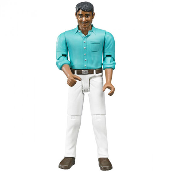 Figur Mann, weiße Hose - Bruder 60003