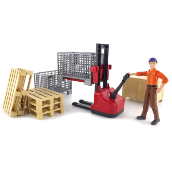 Logistik-Set + Figur - Bruder 62200