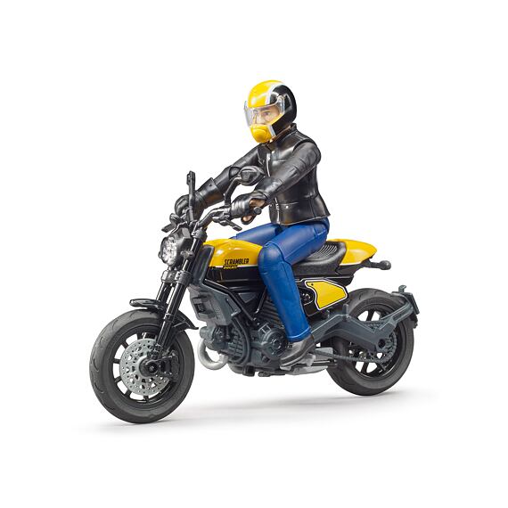 Ducati Scrambler Full Throttle mit Bikerfigur - Bruder 63053
