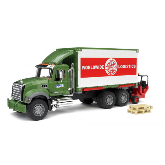 MACK Granit, Container und Gabelstapler - Bruder 2820