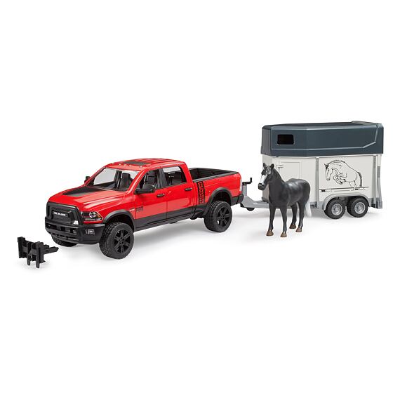 RAM 2500 Power Wagon mit Pferdeanhänger und Pferd - Bruder 2501