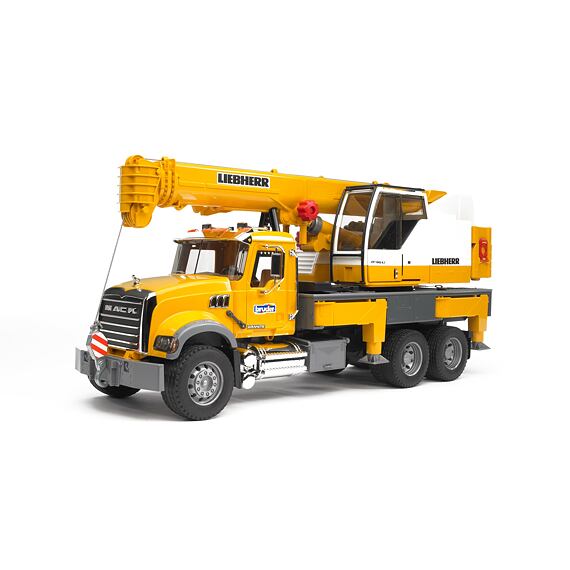 MACK Granit mit Liebherr-Kran - Bruder 2818