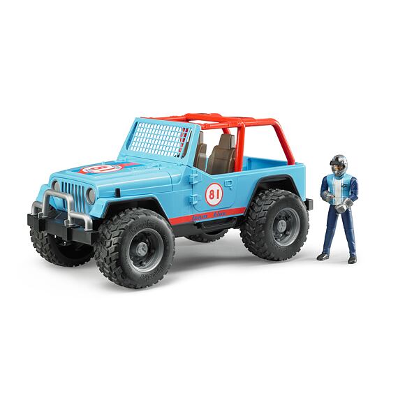 Jeep Cross Country Racer blau mit Rennfahrer- Bruder 2541