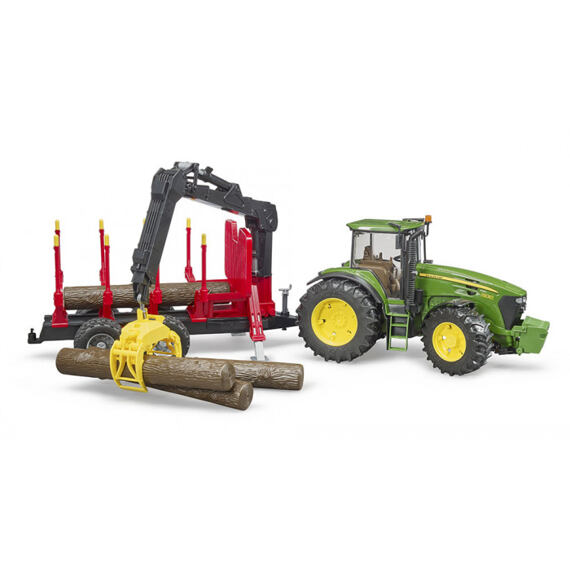 Forsttraktor John Deere 7930 mit Forstanhänger - BRUDER 3054