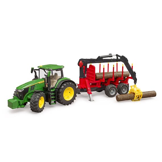 John Deere 7R 350 mit Holzträger - Bruder 3154