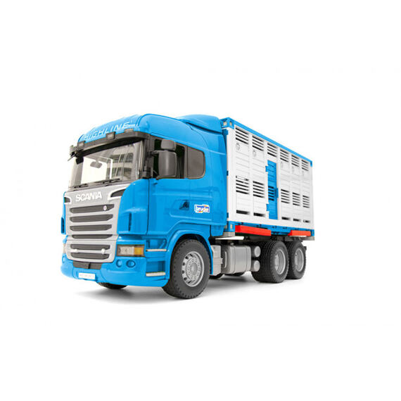 Scania R Tiertransporter mit Kuhfigur - Bruder 3549