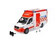 MB Sprinter Krankenwagen mit Fahrer - Bruder 2676