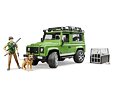 Land Rover Defender mit Jäger und Hundefigur - Bruder 2587