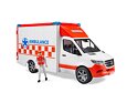 MB Sprinter Krankenwagen mit Fahrer - Bruder 2676