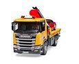 Scania Super 560R Abschleppwagen mit Auto - Bruder 3552
