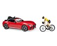 Sport DODGE mit Rennrad und Figur - Bruder 3485