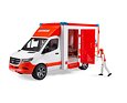 MB Sprinter Krankenwagen mit Fahrer - Bruder 2676