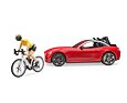 Sport DODGE mit Rennrad und Figur - Bruder 3485