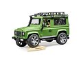 Land Rover Defender mit Jäger und Hundefigur - Bruder 2587