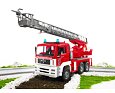 MAN-LKW mit Feuerwehrleiter und Sirene - Bruder 2771