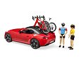 Sport DODGE mit Rennrad und Figur - Bruder 3485