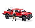 Geländewagen RAM, Motorrad Scrambler Ducati Wüstenschlitten mit Figur - Bruder 2502