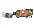 Kuh- und Kälberstall mit Bauer - Bruder 62611