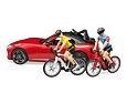 Sport DODGE mit Rennrad und Figur - Bruder 3485